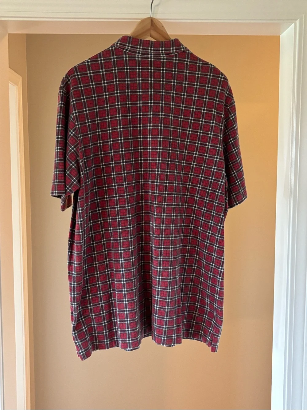 Vintage Ralph Lauren Polo Sport Red Plaid Short Sleeve Polo